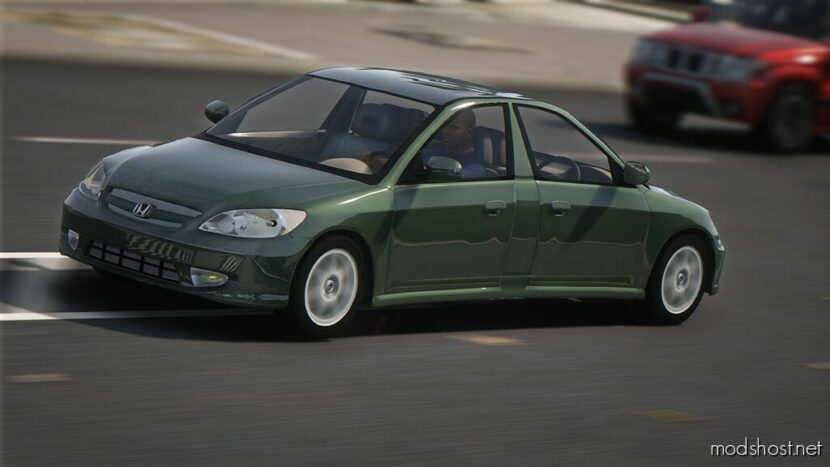 GTA 5 Honda Vehicle Mod: 2005 Honda Civic 2 Fronts Add-On | Lods (Featured)