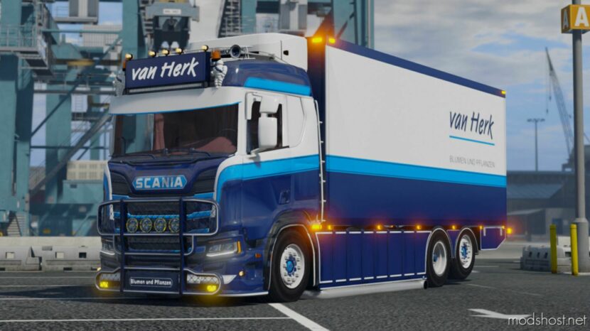 GTA 5 Vehicle Mod: Scania R650 VAN Herk B.V. ELS Beta (Featured)