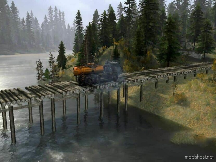 MudRunner Mod: Boarding House 2 – Autumn Map V2 (Featured)