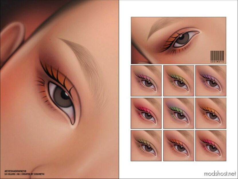 Sims 4 Female Makeup Mod: Eyeshadow N259 (Featured)