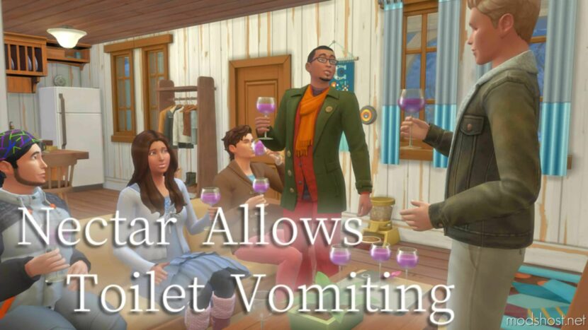 Sims 4 Mod: Nectar Allows Toilet Vomiting (Featured)