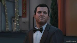 GTA 5 Player Mod: Michael’s Bowtie (FOR HIS Meltdown Tuxedo) (Image #3)