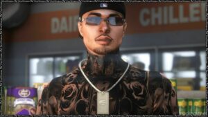 GTA 5 Player Mod: $1M Necklace For MP Male LOW Poly “Dollar, Million, Chain” Fivem/Sp (Image #2)