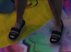 GTA 5 Player Mod: Chanel Cork Sandals (Image #2)