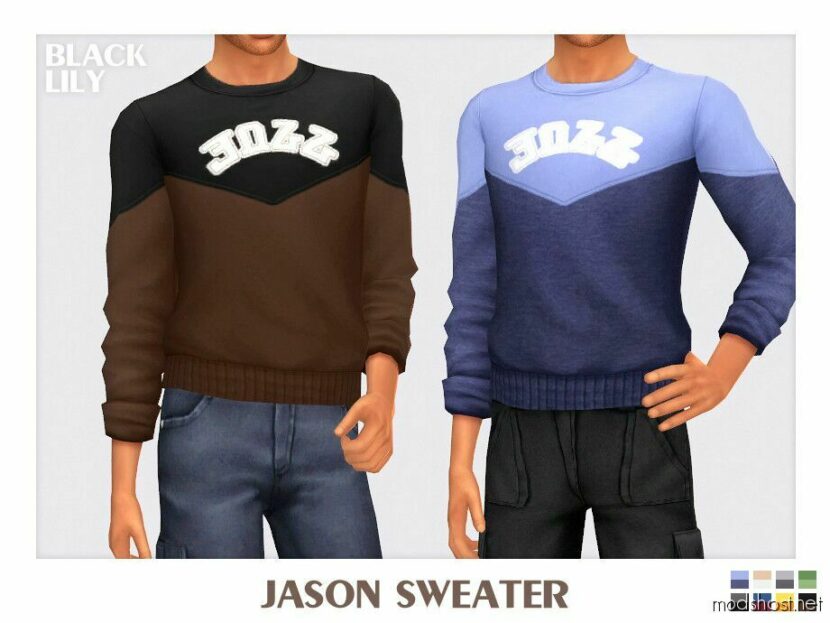 Sims 4 Male Clothes Mod: Jason Sweater (Featured)