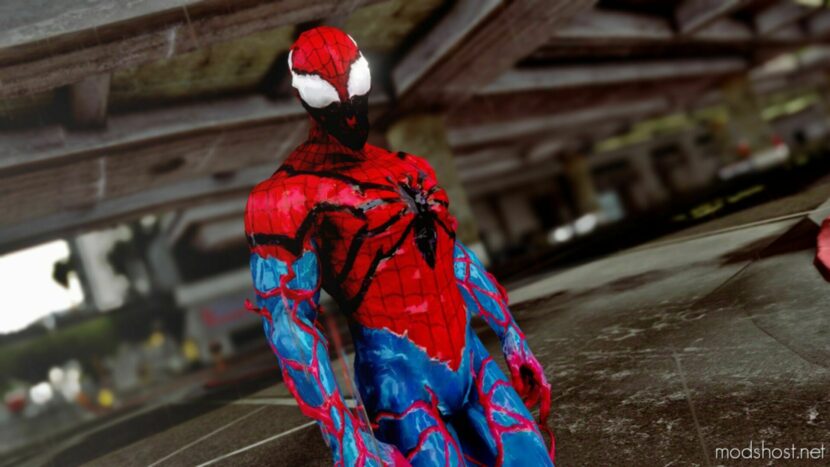 GTA 5 Player Mod: Spider Man-Carnage Add-On PED (Featured)