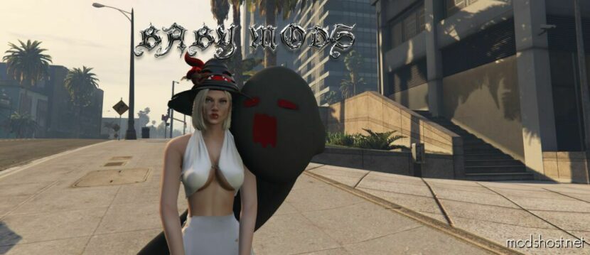 GTA 5 Player Mod: “Ghost In Sorrow” Halloween Outfit For MP Female (Featured)