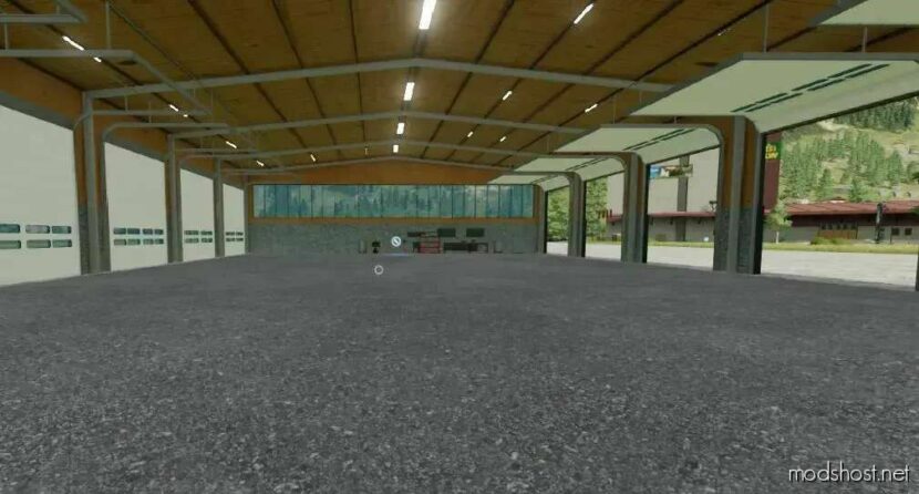 FS22 Placeable Mod: Austriamodding Drive-Through Hall BIG V1.0.1 (Featured)