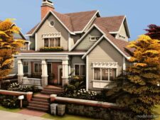 Sims 4 Mod: Cozy Autumnal House No CC (Featured)