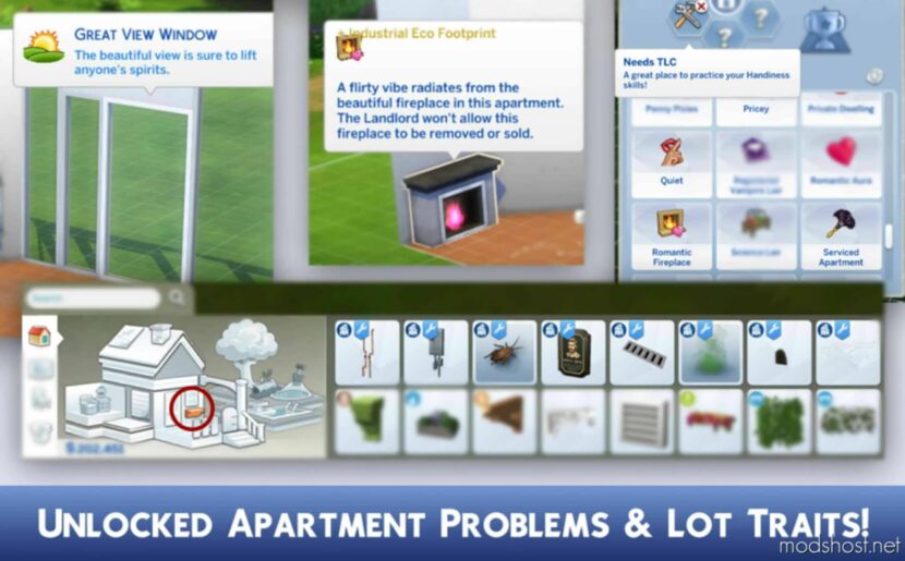 Sims 4 Mod: Unlocked Apartment Traits & Objects (Featured)