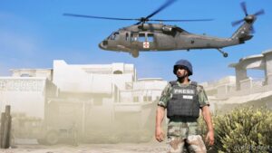 GTA 5 Player Mod: Press / WAR Journalist Gear SP Add-On | MP Freemode (Image #2)