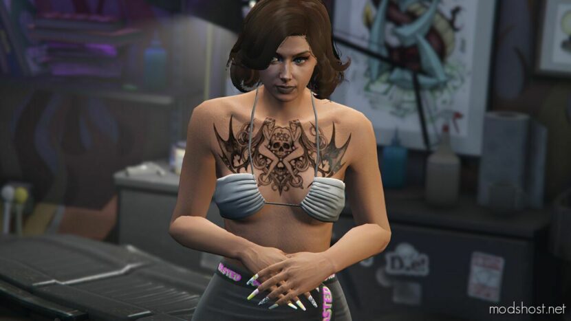 GTA 5 Player Mod: “Devil Sign” Tattoo For Female & Male (Featured)