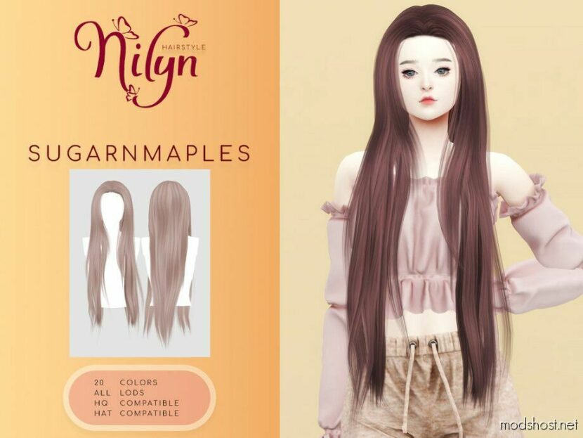 Sims 4 Female Mod: Sugar Maples Hair (Featured)