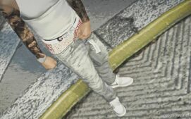 GTA 5 Player Mod: Purple Brand Sagged Jeans SP / MP Male V2.0 (Image #3)