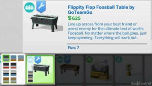 Sims 4 Object Mod: Flippity Flop Foosball Table (Image #3)