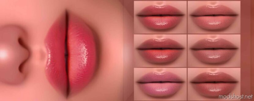 Sims 4 Lipstick Makeup Mod: Z437+HQ (Featured)