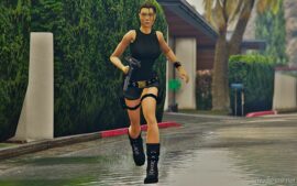 GTA 5 Player Mod: Lara Croft Add-On PED (Image #2)