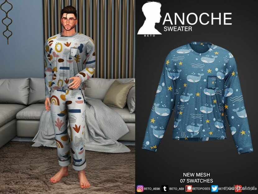 Sims 4 Adult Clothes Mod: Anoche SET (Featured)