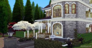 Sims 4 House Mod: Enchantress's Mansion • NO CC | Halloween 2023 (Image #3)