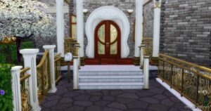 Sims 4 House Mod: Enchantress's Mansion • NO CC | Halloween 2023 (Image #4)