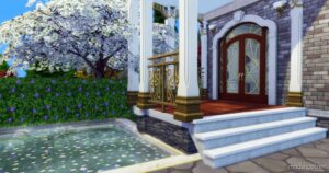 Sims 4 House Mod: Enchantress's Mansion • NO CC | Halloween 2023 (Image #8)