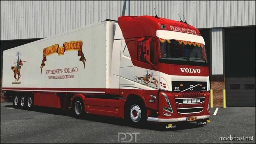 ETS2 Volvo Truck Mod: FH5 + Trailer Frank DE Ridder V2.0 1.48 (Featured)