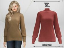 Sims 4 Adult Clothes Mod: Josie Sweater (Featured)