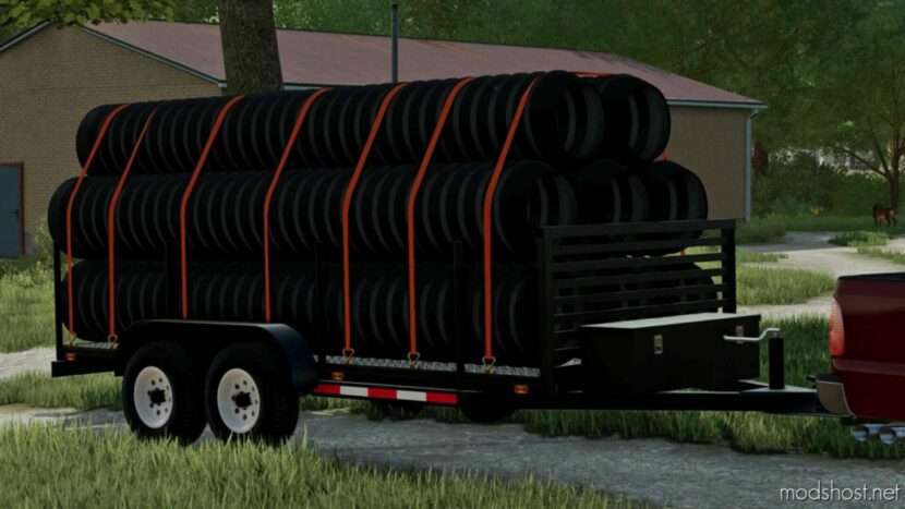 FS22 Mod: 16 Foot Pipe Trailer (Featured)