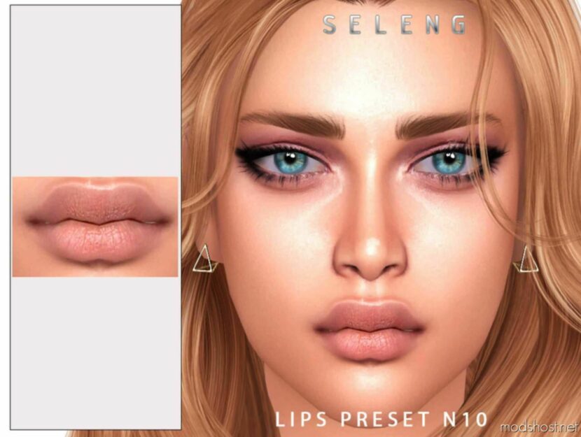 Sims 4 Female Mod: Lips Preset N10 (Featured)