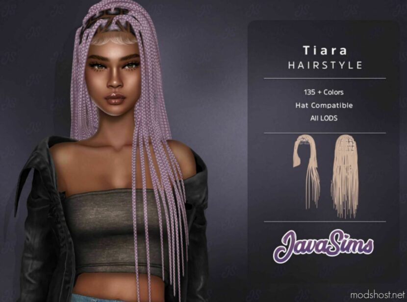 Sims 4 Female Mod: Tiara Hairstyle (Featured)