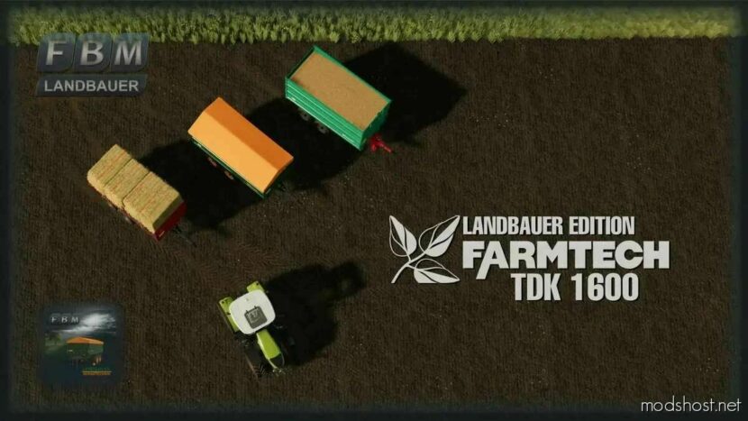 FS22 Trailer Mod: TDK 1600 LE V1.0.5 (Featured)