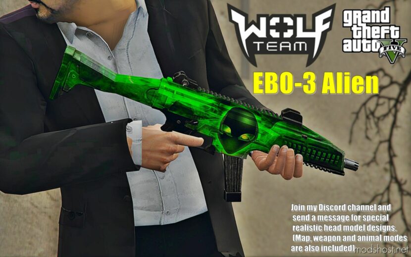 GTA 5 Weapon Mod: EBO-3 Alien Replace / Fivem (Featured)