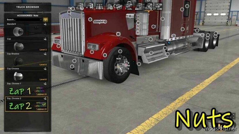 ATS Kenworth Part Mod: W900 Chrome Shop 1.48 (Featured)