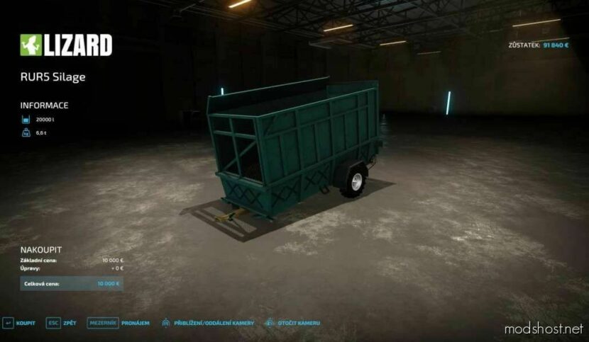 FS22 Trailer Mod: RUR 5 Silage (Featured)