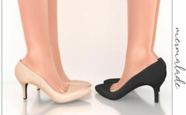 Sims 4 Female Shoes Mod: Medium Heel Stiletto S254 (Featured)