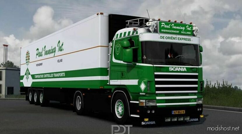 ETS2 Scania Truck Mod: 4 Series 164 480 & Trailer Paul Imming 1.48.5 (Featured)