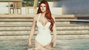 GTA 5 Player Mod: Blue Jeans ~ Lana DEL REY Swimsuit (Image #3)