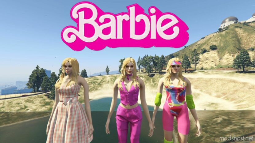 GTA 5 Player Mod: Margot Robbie Barbie Pack Add-On PED (Featured)