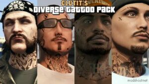 GTA 5 Player Mod: Diverse Tattoo Pack V3.0 (Image #2)