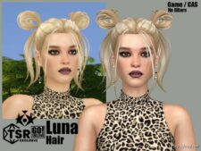 Sims 4 Female Mod: Luna Hair (Image #2)