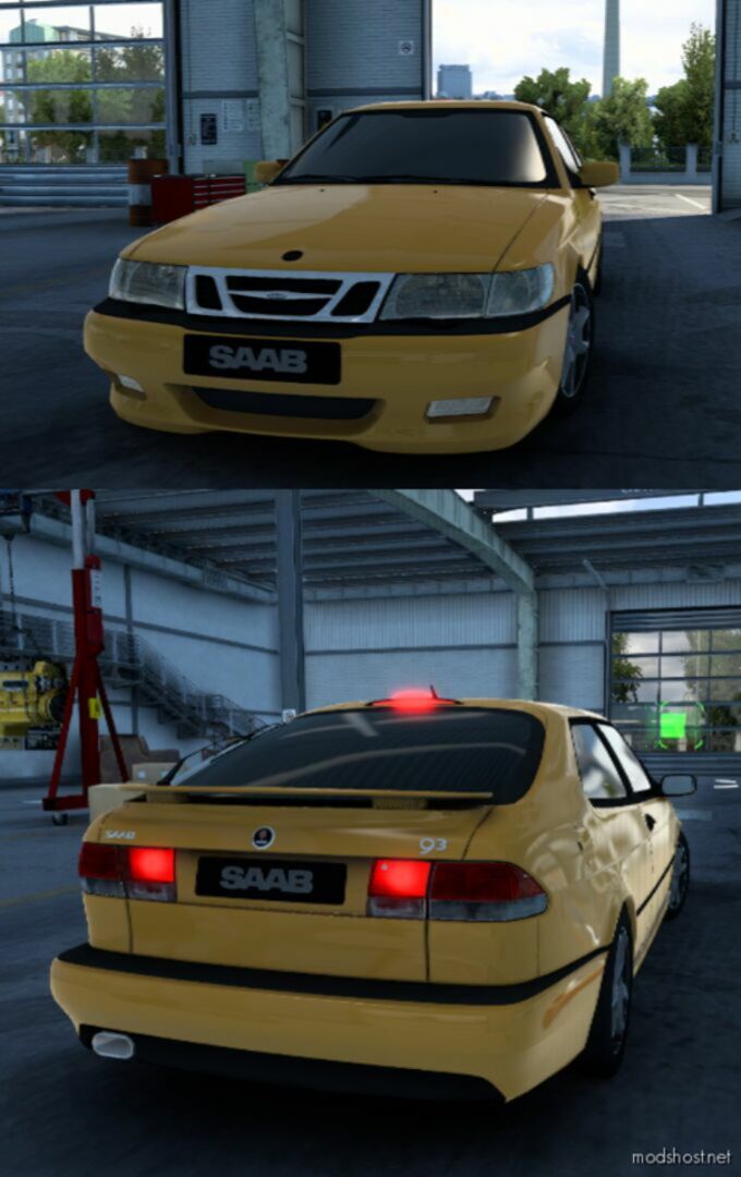 ETS2 Car Mod: Saab 9_3 Aero 2002 1.48 (Featured)