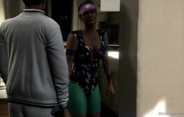 GTA 5 Player Mod: 90’s Workout Clothes For Amanda (Image #4)