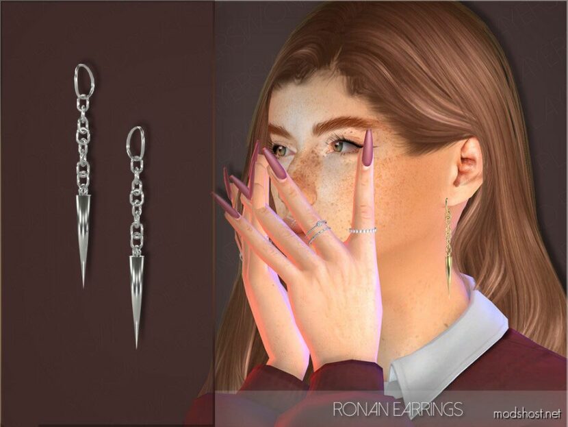 Sims 4 Male Accessory Mod: Ronan Earrings (Featured)