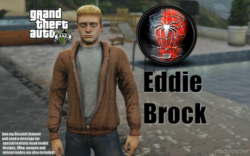 GTA 5 Player Mod: Spiderman 3 Game | Eddie Brock Add-On PED (Featured)