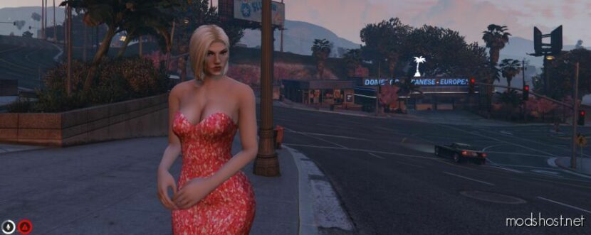 GTA 5 Player Mod: Lala Glitter Dress For MP Female (Featured)