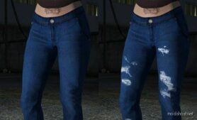 GTA 5 Player Mod: Recolored Skinny Jeans | Textures | MP Female (Image #4)