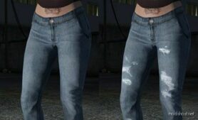 GTA 5 Player Mod: Recolored Skinny Jeans | Textures | MP Female (Image #5)