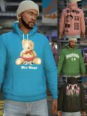 GTA 5 Player Mod: Graphic Hoodies Male/Female V2.0 (Image #2)