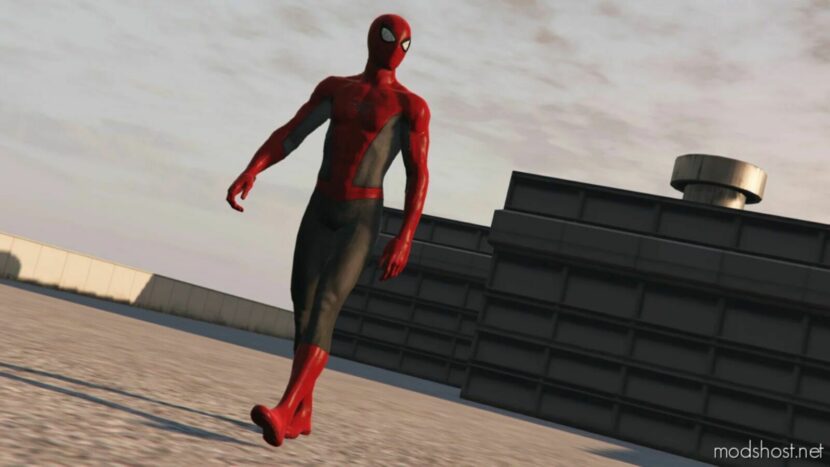 GTA 5 Player Mod: Retexture For PS4 Spider-Man V1.1 (Featured)