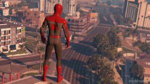 GTA 5 Player Mod: Retexture For PS4 Spider-Man V1.1 (Image #3)